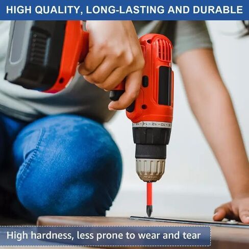 Magnetic Anti-Slip Drill Bit Set: 6pcs, S2 Steel, Phillips & Impact Bits for Electric & Manual Drivers, Anti-Slip Grip Magnetic Drill Bit Set in Saudi Arabia