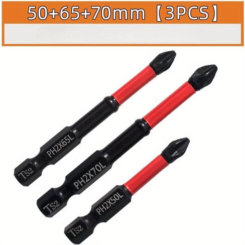 Magnetic Anti-Slip Drill Bit Set: 6pcs, S2 Steel, Phillips & Impact Bits for Electric & Manual Drivers, Anti-Slip Grip Magnetic Drill Bit Set in Saudi Arabia