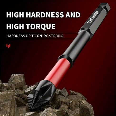 Magnetic Anti-Slip Drill Bit Set: 6pcs, S2 Steel, Phillips & Impact Bits for Electric & Manual Drivers, Anti-Slip Grip Magnetic Drill Bit Set in Saudi Arabia