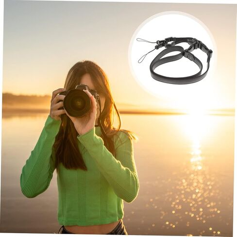 Angoily Adjustable Camera Strap Stylish Neck and Shoulder Sling for and Mirrorless Cameras for Photographers Comfortable Fit for Heights in Saudi Arabia