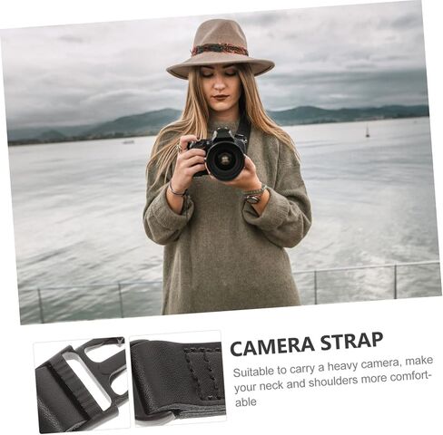 Angoily Adjustable Camera Strap Stylish Neck and Shoulder Sling for and Mirrorless Cameras for Photographers Comfortable Fit for Heights in Saudi Arabia