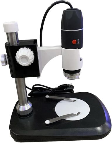 Portable USB Digital Microscope with LED Light Black Magnifier for Detailed Observation Lightweight Electron Loupe for Home School Education in Saudi Arabia