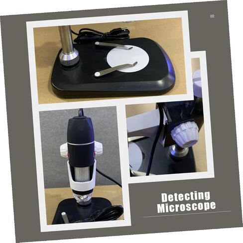 Portable USB Digital Microscope with LED Light Black Magnifier for Detailed Observation Lightweight Electron Loupe for Home School Education in Saudi Arabia