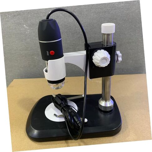 Portable USB Digital Microscope with LED Light Black Magnifier for Detailed Observation Lightweight Electron Loupe for Home School Education in Saudi Arabia