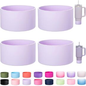 4-Pack Silicone Boot for Tumbler Boot Stanley Cup Quencher IceFlow Rubber Bottom Sleeve Protector for Stanley Tumbler HydroFlask Simple Modern Owala Car Travel Cup Bottle Bottom Sleeve in Kuwait