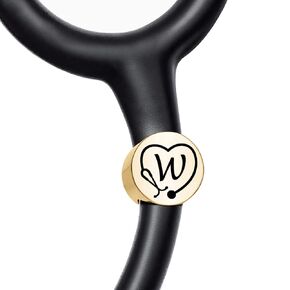 Stethoscope Name Initials Tag Gifts for Nurses Personalized Handmade Name Tag Stethoscope Alphabet Tag First Letters Nurse Accessories for Work Gifts for Doctor (K)