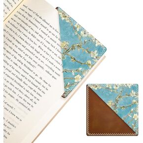 Personalized Leather Bookmarks, Fun & Cute Book Accessories for Reading Lovers, Unbreakable Page Markers for Women Men Girls Boys Student Teacher Kids Retirement Birthday Gifts (Green Swirl)