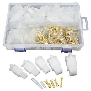 WMYCONGCONG 580 PCS Automotive Electrical Wire Connectors Pin Header Crimp Wire Terminals 2.8mm 2 3 4 6 9 Pin + 25 Kits 4mm Car Motorcycle Terminal Wire Connector