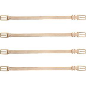Andux 4pcs/Set Non-slip Adjustable Bra Straps Holder Elastic with Buckle FHJD-01