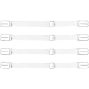 Andux 4pcs/Set Non-slip Adjustable Bra Straps Holder Elastic with Buckle FHJD-01