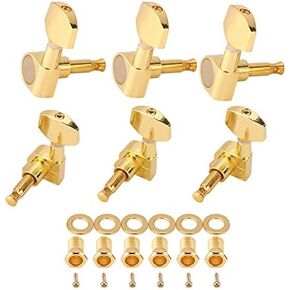 Guitar Tuning Pegs, Zinc Alloy Tuners Keys Machine Heads Guitar Parts for Guitar Brass