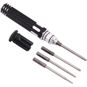 ShareGoo 4 in 1 Metal 1.5/2.0/2.5/3.0mm Allen Hex Key Driver Set,RC Hexagonal Screwdriver Repair Tools for RC Car Quadcopter Helicopter Drone Airplane Boat
