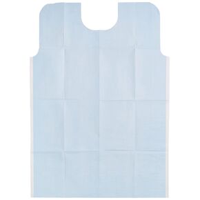 TIDI Everyday Specialty Bibs, Blue, 29" x 42" (Pack of 50) - Waffle Embossed - Tissue/Poly/Tissue Oral Surgery Dental Bibs - Dental Consumables (917493)