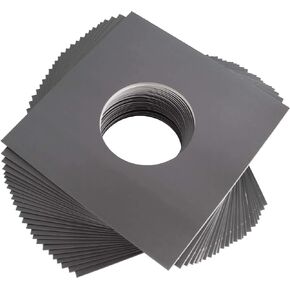Square Deal Recordings & Supplies (25) 7" Heavyweight Record Jackets - Gray with Center Hole - #07JWGYHH