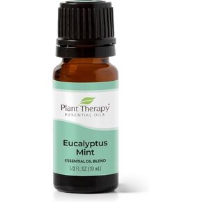 Plant Therapy Eucalyptus Mint Essential Oil Blend 10 mL (1/3 oz) Invigorating, Breathe Easier Aromatherapy Blend for Diffusers, Home, Shower Aromatherapy, 100% Pure, Undiluted, Therapeutic Grade