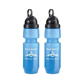 2-Pack of Sport Berkey Water Filter Bottles Ideal for Everyday Use on The Go—Driving, Sports, Exercise, Travel, Home, Work, School and Play