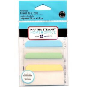 Martha Stewart Home Office with Avery NoteTabs, 3" x 1.5", 24 Pack