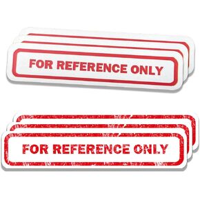 “for Reference ONLY" Waterproof Removable Label | Pack of 400 (Set A, 0.5 X 2)