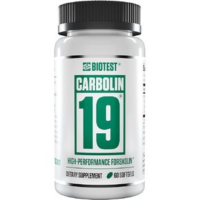 Biotest Carbolin 19 High-Performance Forskolin (30 Day Supply) 60 Softgels