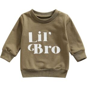 Toddler Baby Girl Boys Pullover Top Letter Babe Printed Causal Long Sleeve Sweatshirt Infant Fall Winter Clothes