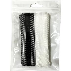 2 Rolls 11 Yards （Black + White ）Pants Edge Shorten Self-Adhesive Pants Mouth Paste, Permanent Washable Iron-On Hem Clothing Tape, Fabric Fusing Tape for Pants Jeans Clothes,Each 1in x 5.5yd.