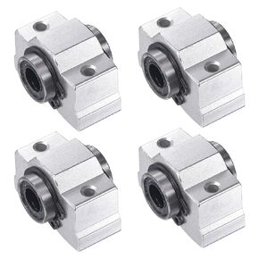 uxcell SCV20UU Linear Ball Bearing Slide Block Units, 20mm Bore Diameter 4pcs