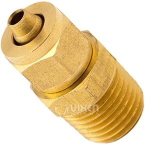 Vixen Horns 1/4" NPT (Male) Compression Fitting for 3/8" OD Tubes for Train/Air Horn Tanks VXA7714