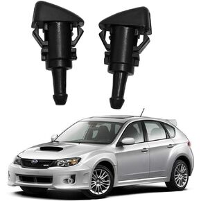 ZHPTAM Fit for 2008-2014 Subaru Impreza Washer Nozzle, Front Windshield Washer Nozzle Wiper Spray Jet Kit Fit for Subaru Impreza, WRX, STi (2008-2014) - Replaces OEM # 86636FG051, 86636FG050-2 Pack