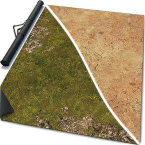 Warzone Studio 44 x 30 Inch Double-Sided Mouse Pad Rubber Battle Mat: Homeland + Saraha + Bag