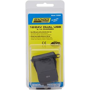 Seachoice Dual USB Outlet, 12-24V