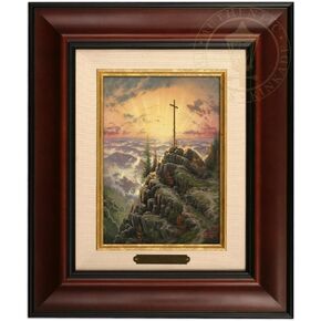 Thomas Kinkade Sunrise Brushwork (Burl Frame)