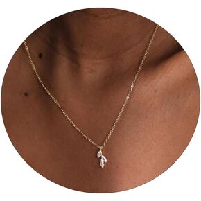 SUFOPE Diamond Necklace for Women,14K Gold Plated CZ Peandant Necklace Cute Cubic Zirconia Chain Trendy Charm Necklaces Jewelry for Gift