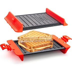 CONNECTEDUS | Microwave Grilled Cheese Maker | Sandwich Maker Toaster | Microwave Cooking Gadget | Panini Press Grill | Dishwasher Safe Toaster |Mini Microwave Grill Toaster| Microwave Sandwich Maker in Saudi Arabia