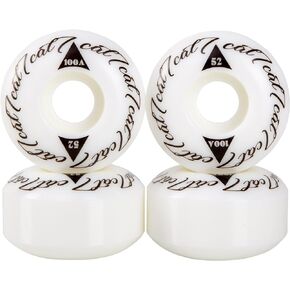 Cal 7 Catch-22 Skateboard Wheels, 52mm & 100A, Black & White Design, Great for Trick, Street & More