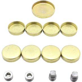 DNJ FPS4123 Brass Freeze Plug Set for 1997-2008 / Ford, Mercury / 4.2L / V6 / 12V / OHV / 256cid / [Triton]Note Brass Freeze Plugs