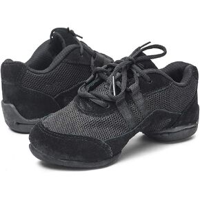 Skazz by Sansha Unisex-Child Dance Studio Exercise Sneakers Canvas Mesh Suede Split-Sole Airy (US 9 / Skazz B M)