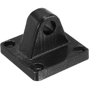 PATIKIL 110x110x68mm Air Cylinder Foot Flange Rod Pivot Clevis Pneumatic Mounting Bracket Rear Mount Parts, Black