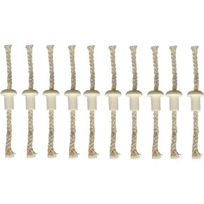 Oil Lamp Wicks，Round Cotton Kerosene Oil Lamp Wicks Burner for Ceramic Holders Torch Wine Bottle Oil Candle Lamp-10Pcs