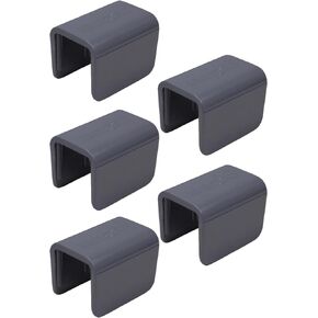 Terricraft's The Original Bimini Boat Clip - Round or Square tubing - Clips for Boat Rails and T-Tops - Holds Towels and Clothes for Drying, Privacy and Convenience Grey Square 1"