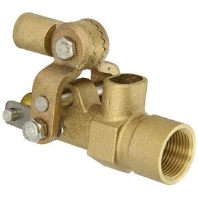 Robert Manufacturing RF605T High Turbo Series Bob Red Brass Float Valve, 3/4" NPT Female Inlet x Free Flow Outlet, 27 gpm at 85 psi Pressure