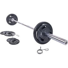 ألواح وزن أوليمبية من الحديد الزهر مقاس 2 بوصة من Signature Fitness، تتضمن قضيب أوليمبي بطول 7 أقدام، ومجموعة بوزن 130 رطلاً أو 300 رطل أو 325 رطلاً، وحزم متعددة in Kuwait