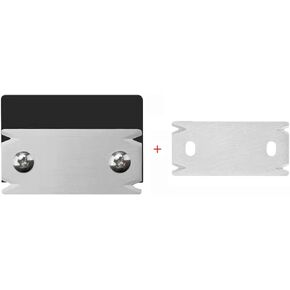 Baowox Woodworking Edge Trimmer with 2pcs Steel Blades,Hand Planer Edge Banding Trimmer Edge Corner Planer for PVC ABS Melamine Veneer,Deburring Tool