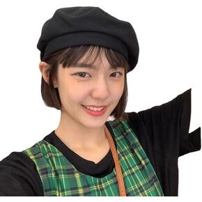 ANKOMINA Women Girls Fashion French Beret Hats Solid Color Cotton Beanie Cap Artist Painter Hat