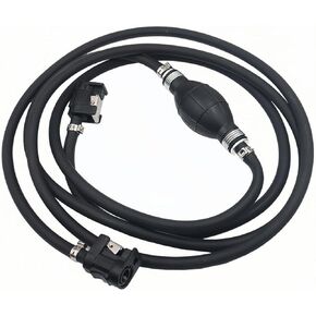 مجموعة خط الوقود البحري 5/16 بوصة 8 مم خرطوم خط غاز الوقود لمحركات القوارب البحرية الخارجية RVs مجموعة الوقود، لمبة تمهيدية متعددة الطبقات منخفضة النفاذ 6.8FT in Kuwait