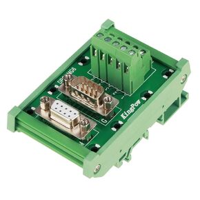DB9 Breakout Board, DB9-MG6 DIN Rail Mount Interface Module Male/Female Connector Breakout Board