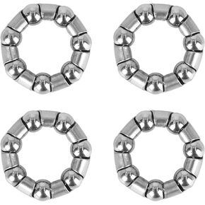 X AUTOHAUX 4pcs 25mm x 7 Ball Bearing Cages Crank Bearings Rear Wheel Bearing Retainer for Bicycle