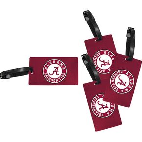 R and R Imports Alabama Crimson Tide Luggage Tag 4-Pack Officially Licensed Collegiate Product