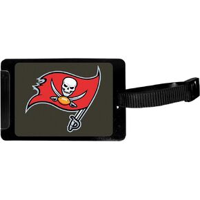 Siskiyou Sports Unisex NFL Tampa Bay Buccaneers Luggage Tag, Black, 3.25"