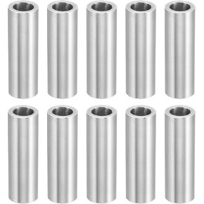 PATIKIL M8 Aluminum Spacers, 10 Pcs Metal Spacer Aluminum 8.2mm ID x 12mm OD x 1.5mm L Aluminum Spacer Screw Standoff Round for 5/16" or M8 Screw Bolts