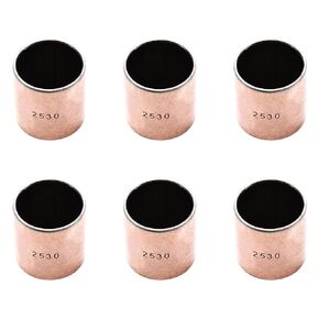 Othmro 6 pcs Oilless Bushing Sleeve Bearing 0.98"Bore x1.09"OD x1.17" Length Plain Bearings Wrapped Oilless Bushings